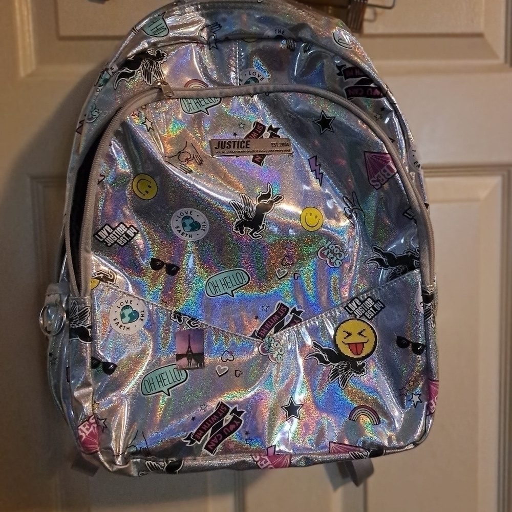 Justice backpack 5/$25